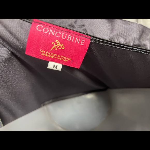 Grey, Black, Lace, Dress. - Picture 3 of 8